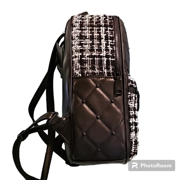 Badgley Mishka Big Diamond Quilted Backpack W/studs - Picture 8 of 8